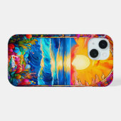 Fleurs sur étui Case-Mate (Verso Horizontal)