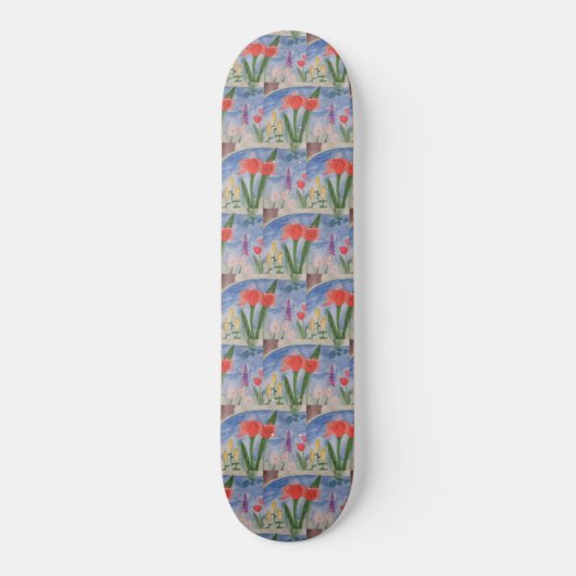 Fleurs Sur Le Skateboard Du Lac (Recto)
