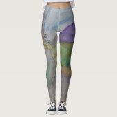 Fleurs Sur Les Leggings De L'Arrière (Devant)