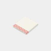 Fleurs sur Post-It® Notes rayées (Incliné)