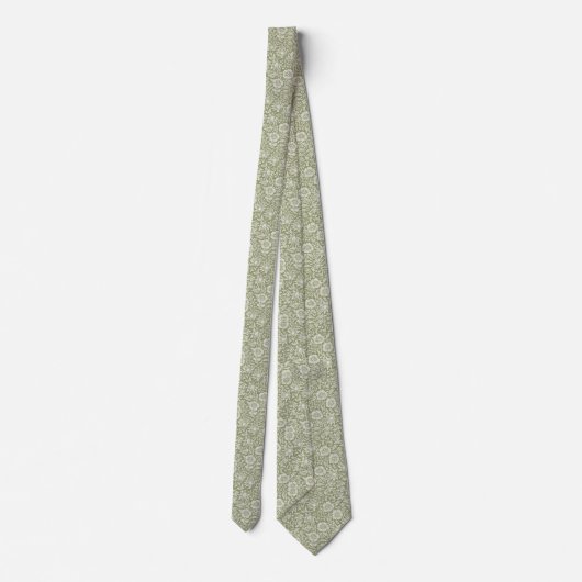 Fleurs sur un Cravate gris vert (Dos)