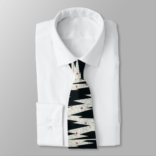 Fleurs sur un sentier Cravate : L'art rencontre l' (Attaché)