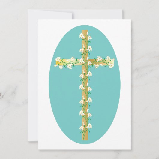 Fleurs sur une invitation de croix (Devant)