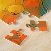 "Fleurs Tranquilles" Breed landschap Provence Legpuzzel (Zijkant)