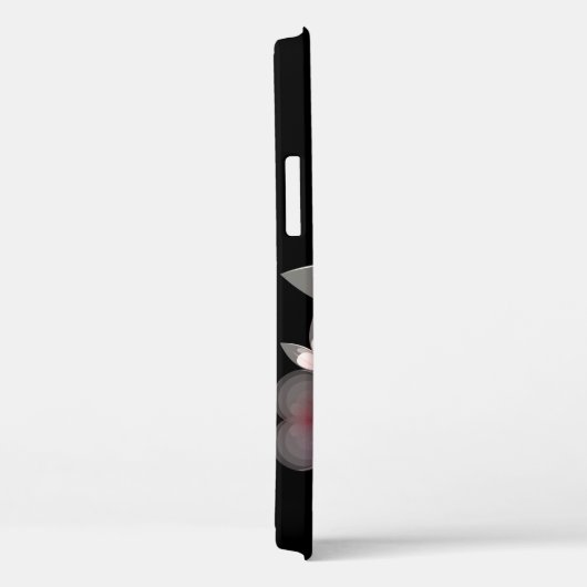 Fleurs translucides sur coque iphone Coque-mat noi (Verso / Droite)