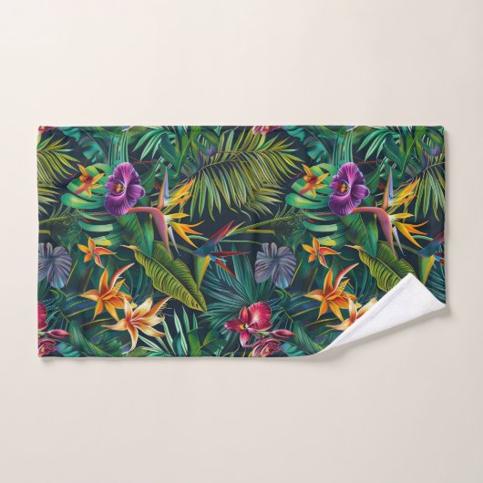 Fleurs tropicales (Serviette à main)