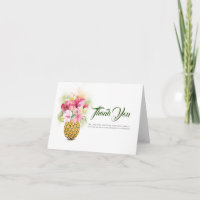 Fleurs tropicales Ananas Vase Plage Merci