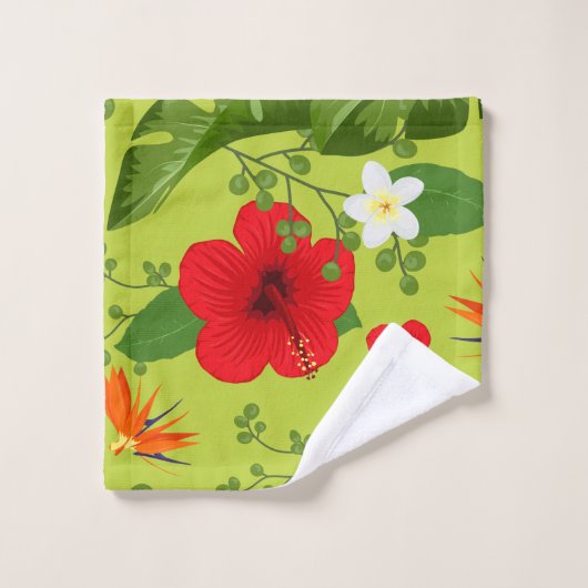 Fleurs tropicales Arrière - plan 6 (Gant de toilette)