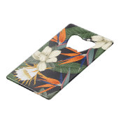 Fleurs tropicales, arrière - plan foncé, sans cout (Devant Angle)