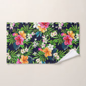 Fleurs tropicales audacieuses et lumineuses de (Serviette à main)