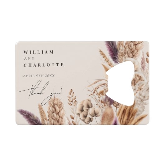 Fleurs tropicales bohémiennes Photo mariage Faveur (Devant (Horizontal))