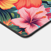 Fleurs tropicales colorées et paysage (Coin)