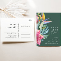 Fleurs Tropicales Colorées | Faire-Part de Conserv