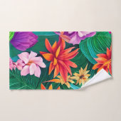 Fleurs tropicales colorées Motif (Serviette à main)