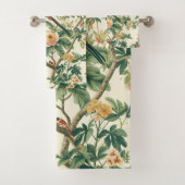 Fleurs tropicales colorées Oiseaux (En situation)