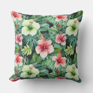Fleurs tropicales Coussin extérieur