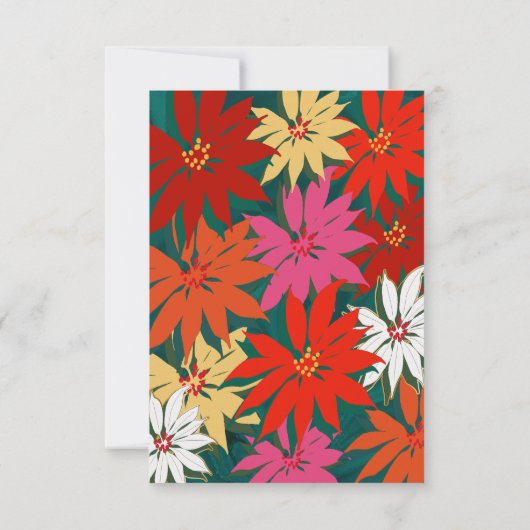 Fleurs tropicales d'été & Arc RSVP (Dos)