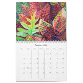 Fleurs tropicales du calendrier de Kauai Hawaii (Jan 2026)