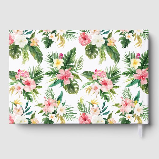 Fleurs tropicales et cadre verdoyant Mariage d'été (Verso)