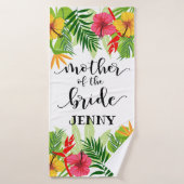 Fleurs tropicales Mère du cadeau de mariée (Serviette de bain)