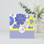 Fleurs tropicales + Monogrammes, Invitations (Debout devant)