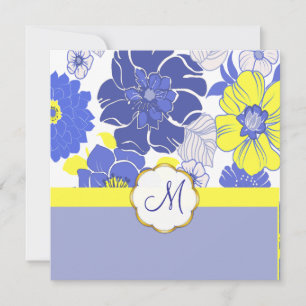 Fleurs tropicales + Monogrammes, Invitations