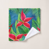 Fleurs tropicales Quatre (Gant de toilette)