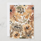 Fleurs tropicales séchées Invitation d'anniversair (Dos)
