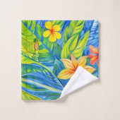 Fleurs tropicales trois (Gant de toilette)