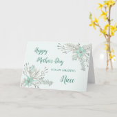 Fleurs Turquoise Niece Bonne carte mère (Fleur jaune)