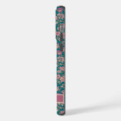 Fleurs Turquoises florales roses (Côté gauche)