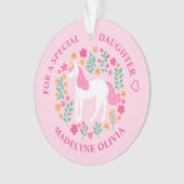 Fleurs Unicorne Fille Rose mignonne (devant)