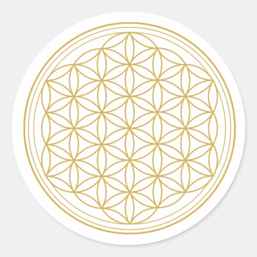 FLEURS UNIQUES DE STICKERS RONDS DE VIE (Devant)