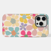Fleurs Vagues Pastel Retro (Verso Horizontal)