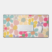 Fleurs Vagues Pastel Retro (Clavier et souris)