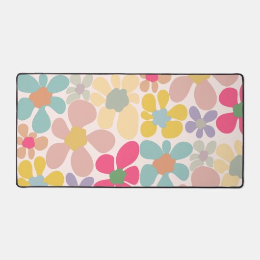 Fleurs Vagues Pastel Retro (Recto)