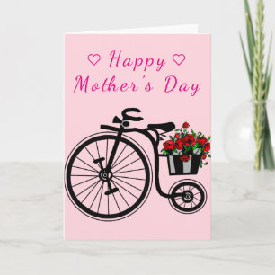 Fleurs Vélo Carte Fête des Mères