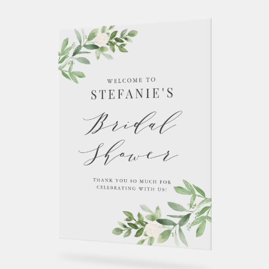 Fleurs Vertes et Blanches Réception de Mariage Gri (Angle)