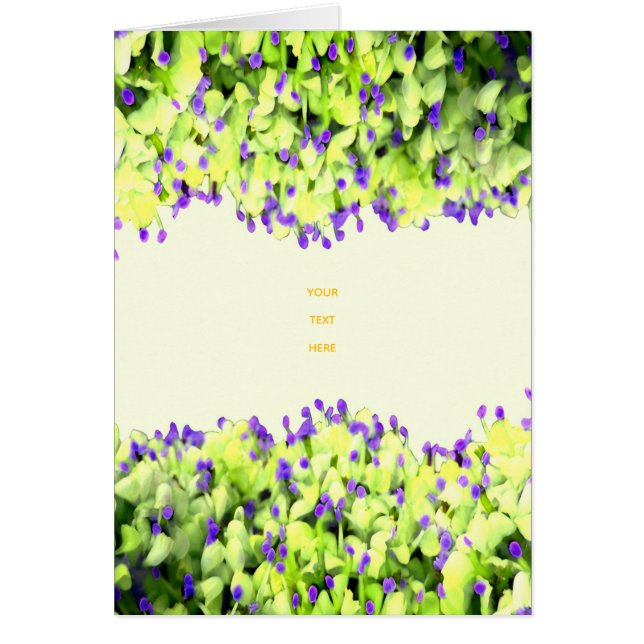 fleurs vertes et violettes (Devant)