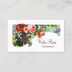 Fleurs victoriennes - CHANGER Carte de visite DE C