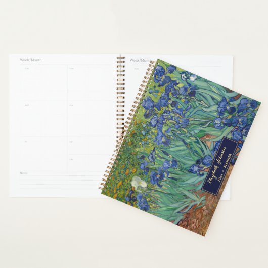 Fleurs Vincent Van Gogh Art Vintage Monogramme 202 (Devant avec enveloppe)