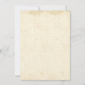 fleurs vintage invitations de mariage (Dos)