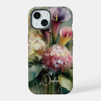 Fleurs Vintage Rose et Violet Personnalisé
