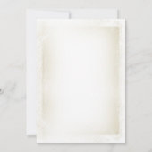 Fleurs vintages amour coeur nuptiale invitations (Dos)