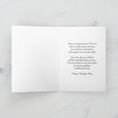 Fleurs Vintages blanches Carte d'anniversaire (Intérieur)