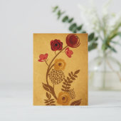 Fleurs vintages Carte postale (Debout devant)