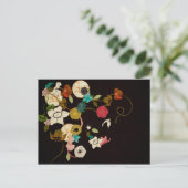 Fleurs vintages Carte postale (Debout devant)