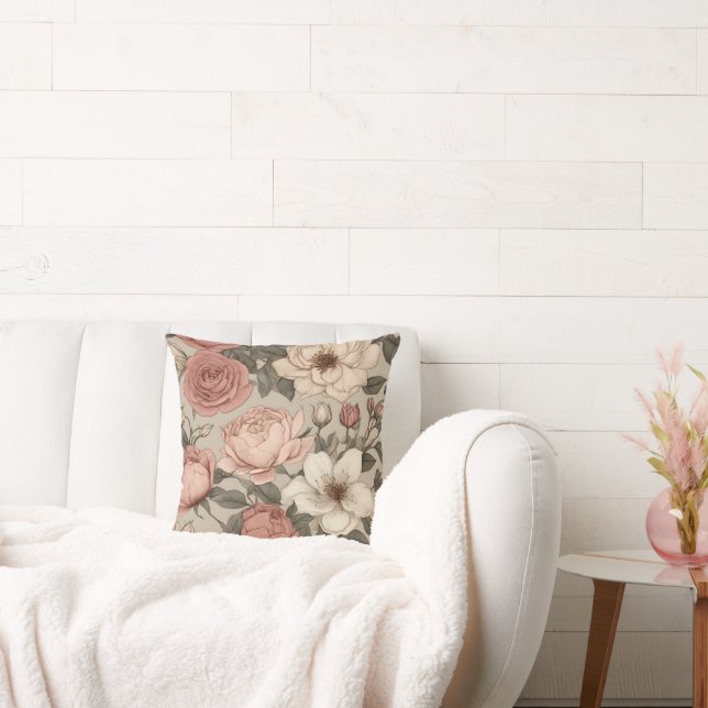 Fleurs vintages coussin (Canapé)