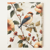 Fleurs vintages d'oiseaux aquarelles (Dos)