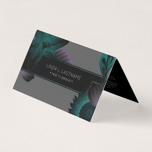 Fleurs vintages élégance repose dans la paix pliée (Front)